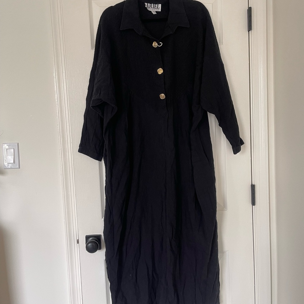 vintage funky black dress (plus size)
